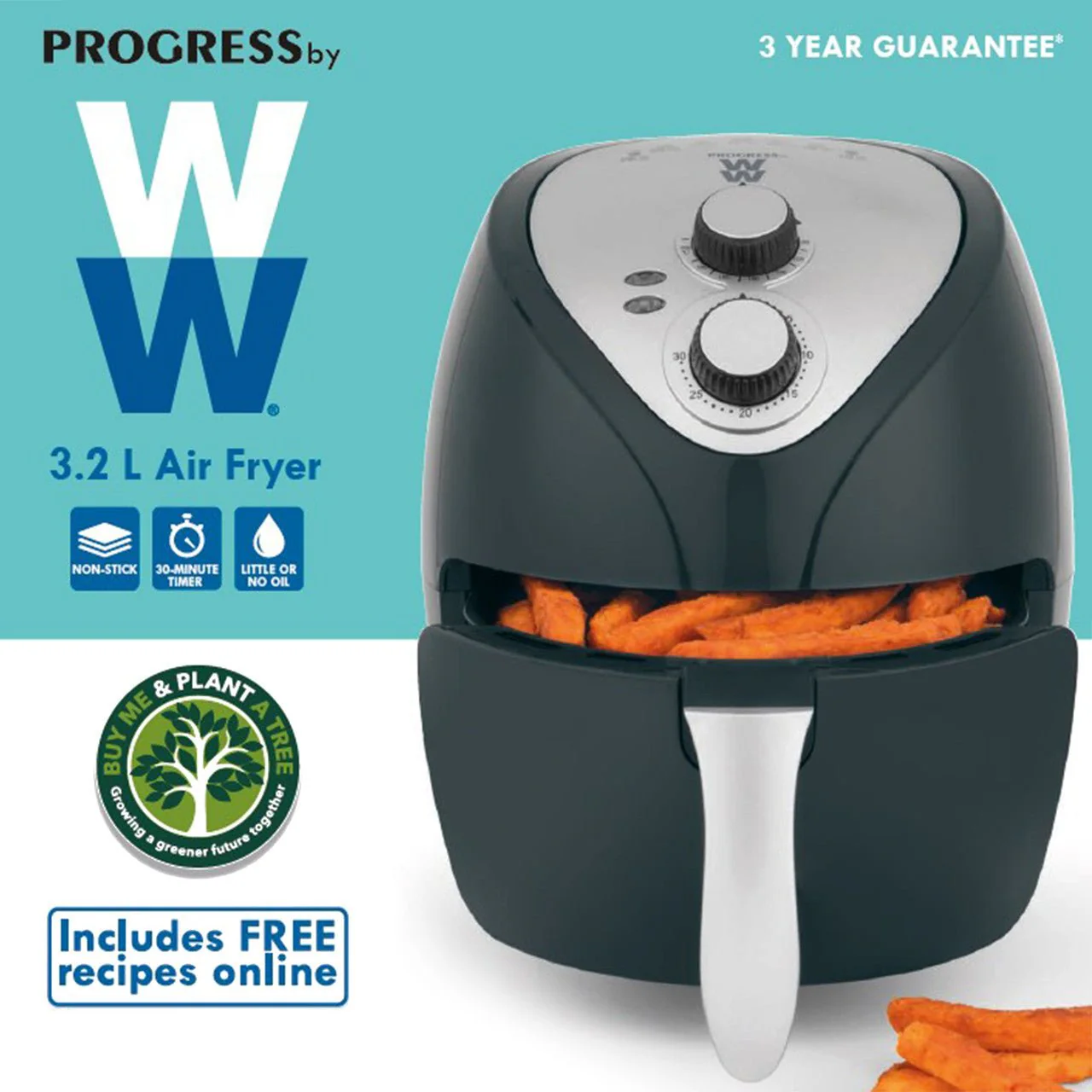 Progress Weight Watchers 3.2 L Air Fryer 1300 W - Image 8