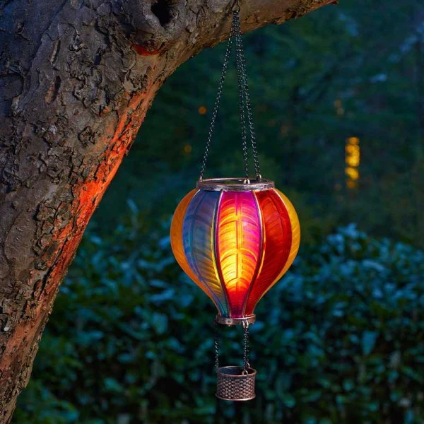 Rainbow Flaming Balloon Solar Light