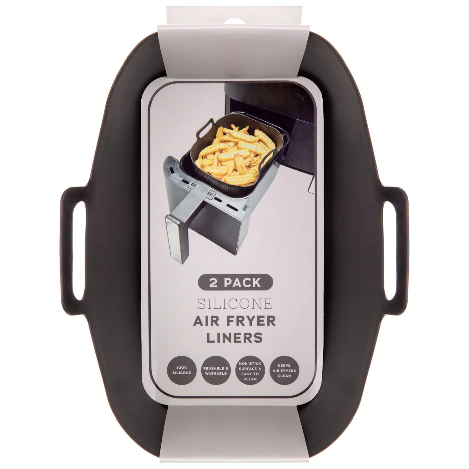 Rectangular Silicone Air Fryer Liners 2pk