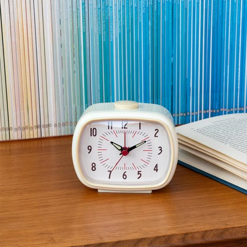 Retro Alarm Clock – Ivory White