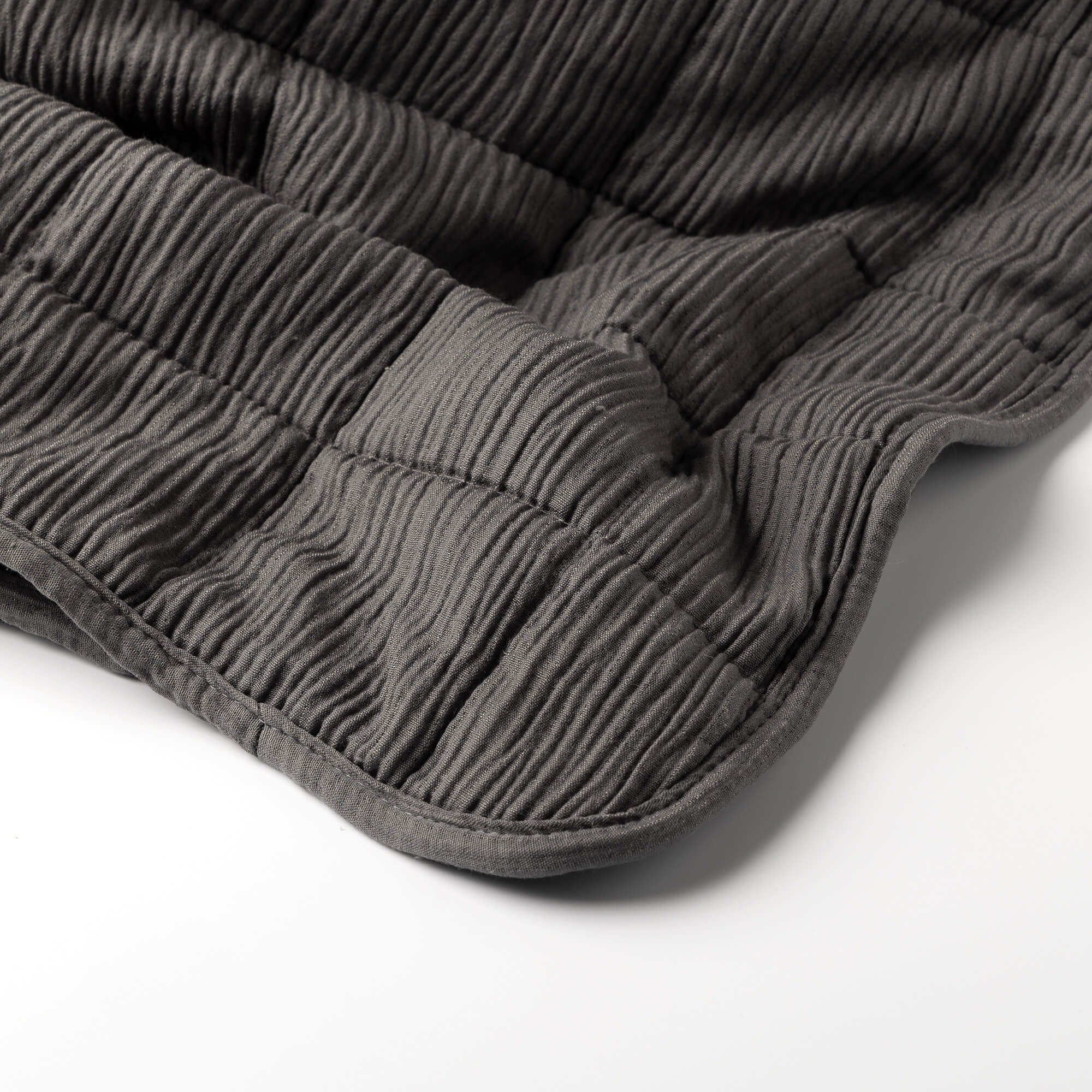 REZA - Bedspread 240x260 cm - Charcoal Grey - Image 2