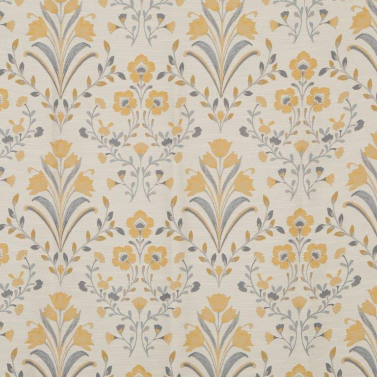 Riley 90" x 90" Lined Eyelet Curtains Buttercup - Image 3