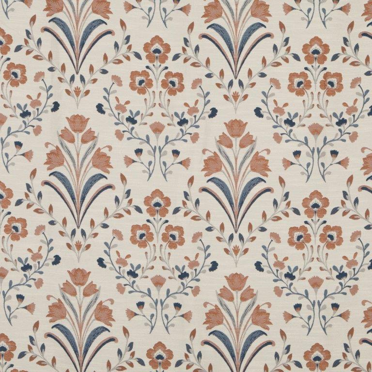 Riley 90" x 90" Lined Eyelet Curtains Russet - Image 2