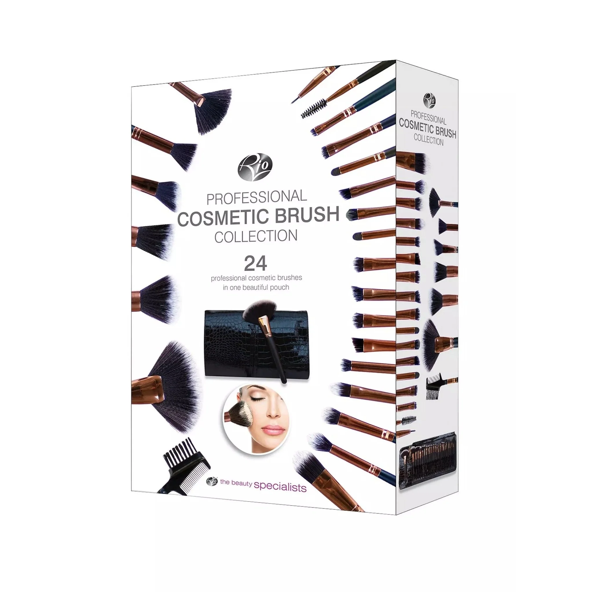 Rio 24 Piece Professional Cosmetic Make Up Brush Set