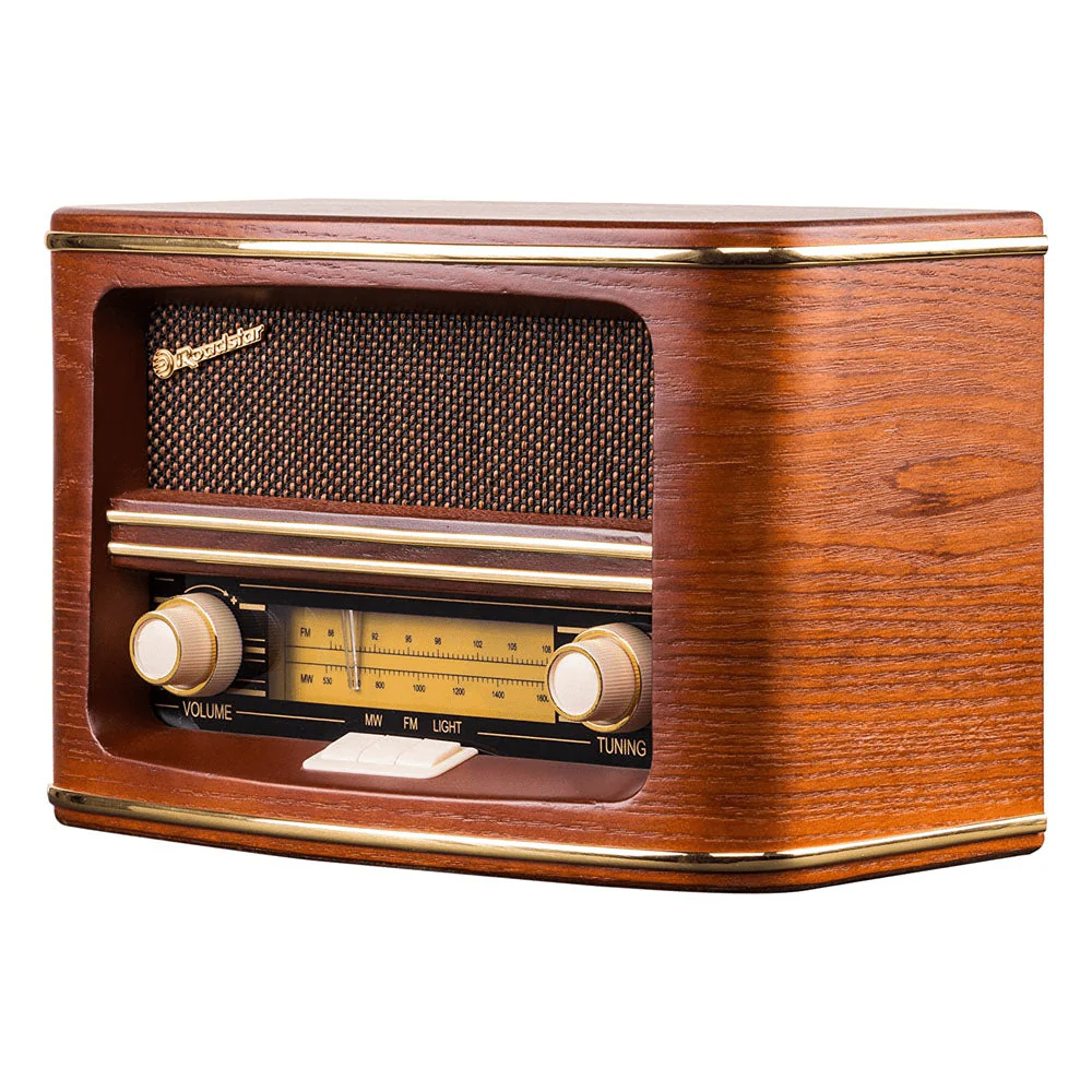 Roadstar FM/AM Wood Effect Retro Radio HRA-1500