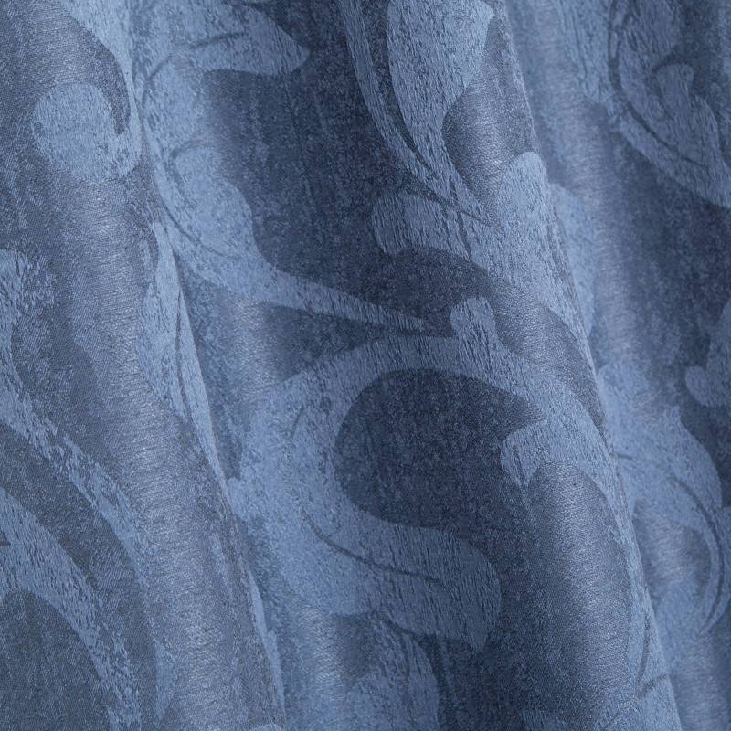 Rochelle Navy Eyelet Curtains – 90 × 90 (229 × 229 cm)