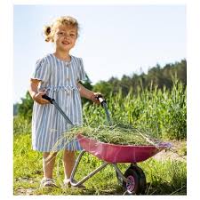 Rolly Metal Wheelbarrow Pink - Image 2