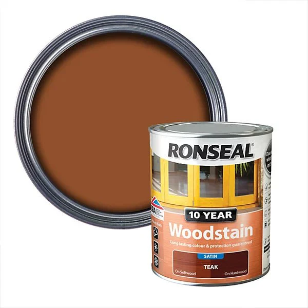 Ronseal 10 Year Woodstain - Teak 2.5L