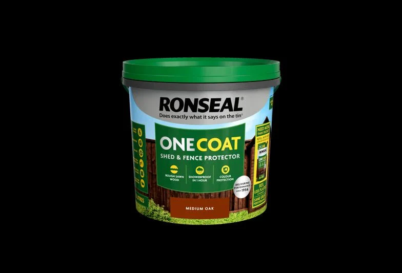 Ronseal One Coat Shed & Fence Protector - Medium Oak 12L