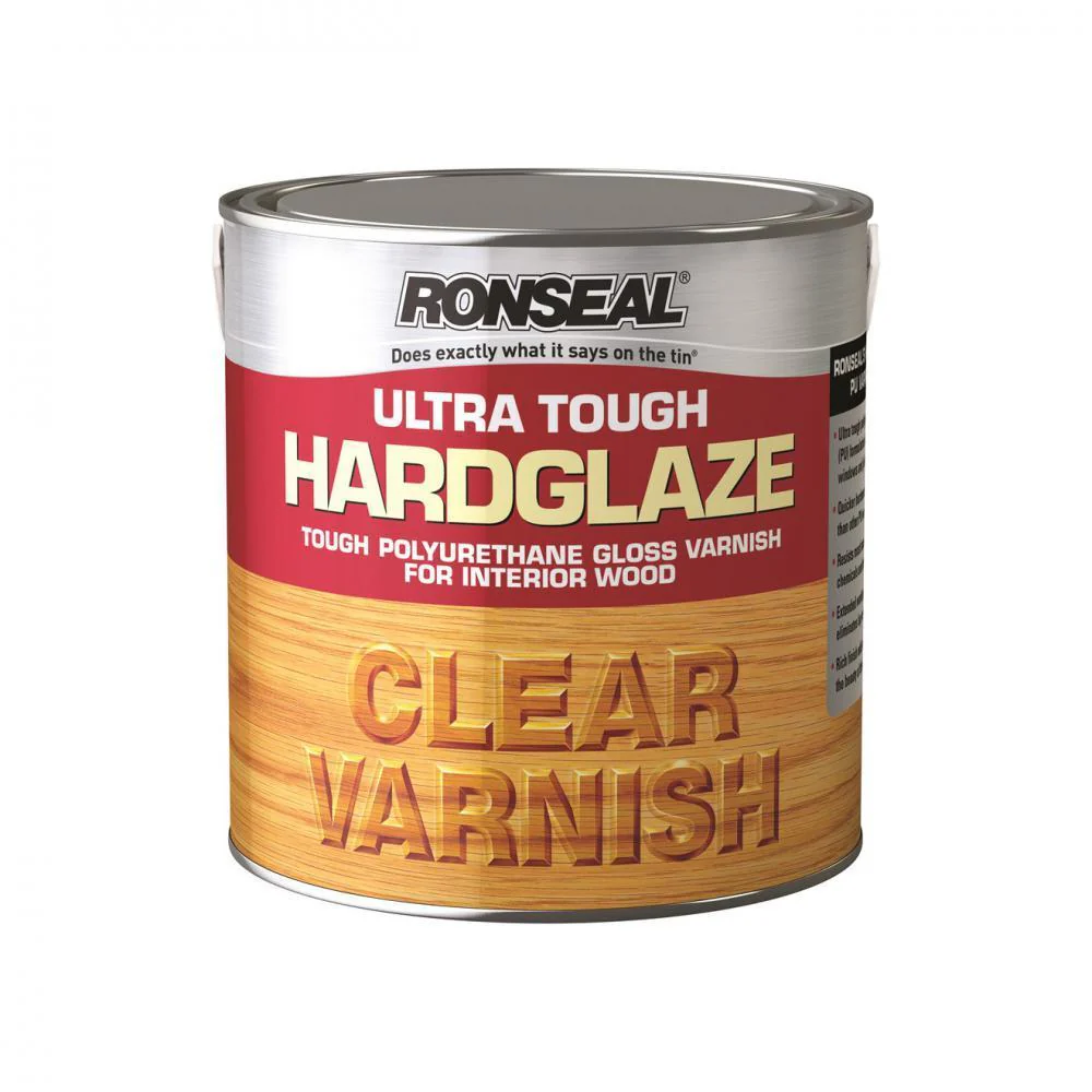 Ronseal Ultra Tough Varnish Gloss - 2.5 Litre Clear
