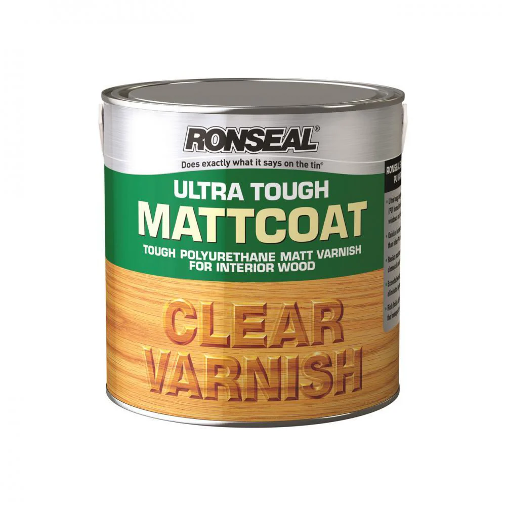 Ronseal Ultra Tough Varnish Matt - 5 Litre Clear - Image 2