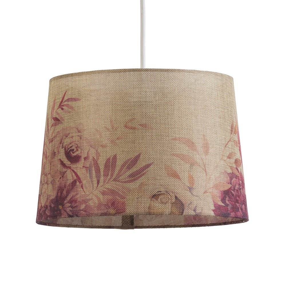 Roses Drum Ceiling Shade 12"