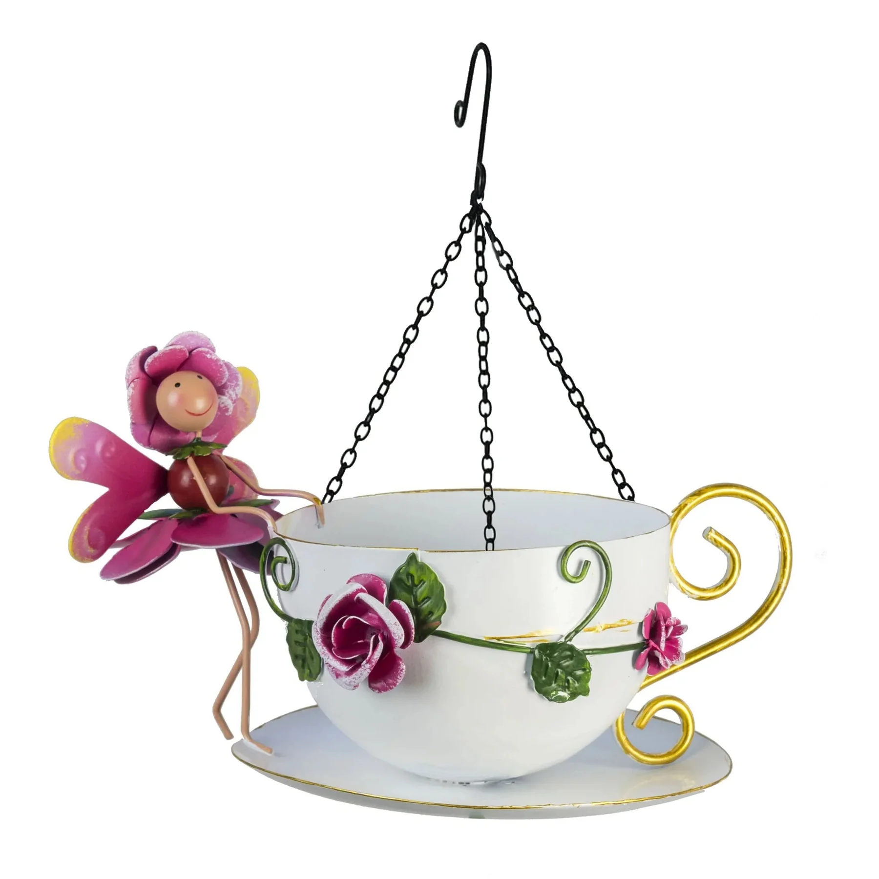 Rosie Rose Cup Bird Feeder