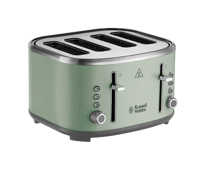 Russell Hobbs Stylevia Sage Green 4 Slice Toaster - 26294