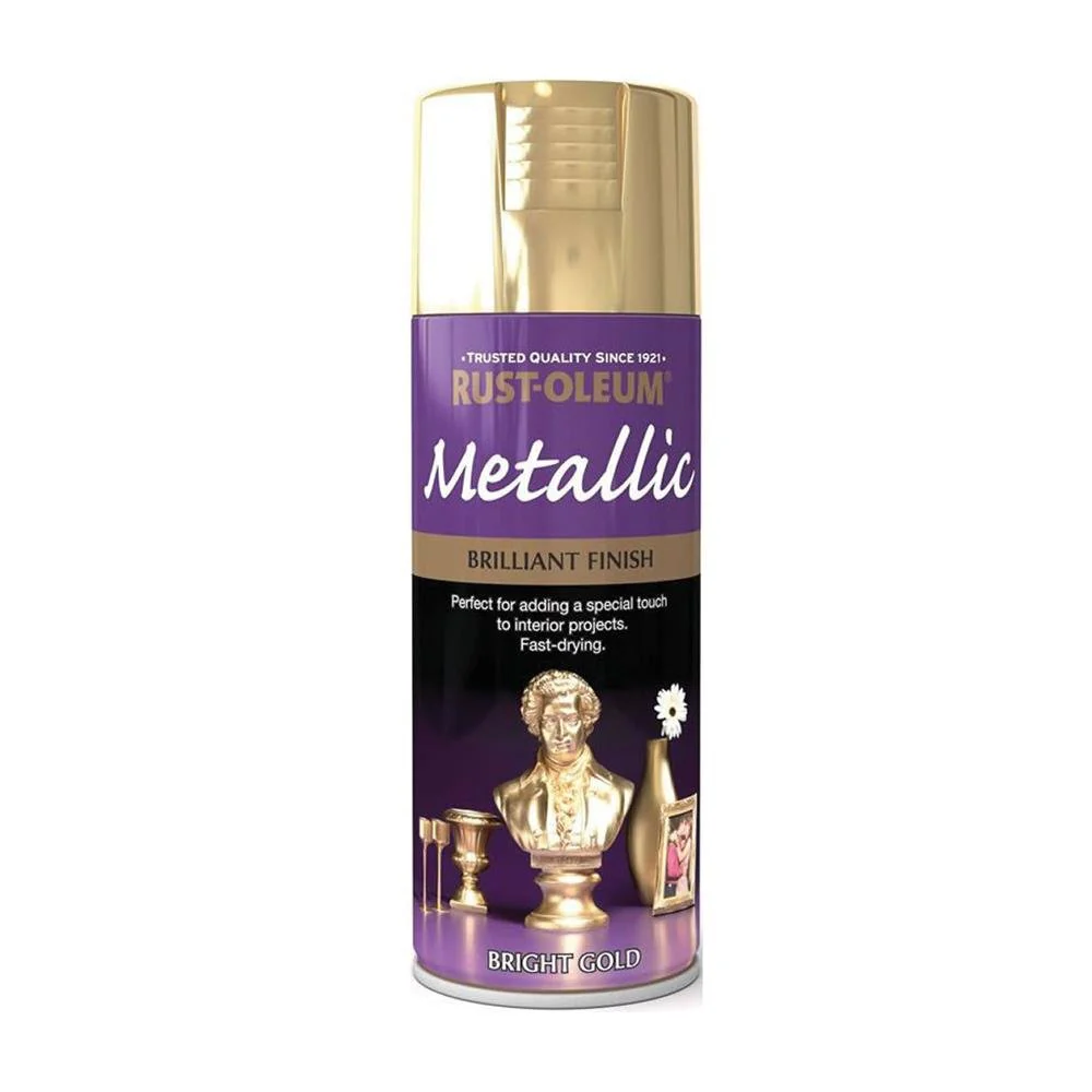 Rustoleum Bright Gold Metallic Spray Paint 400ml