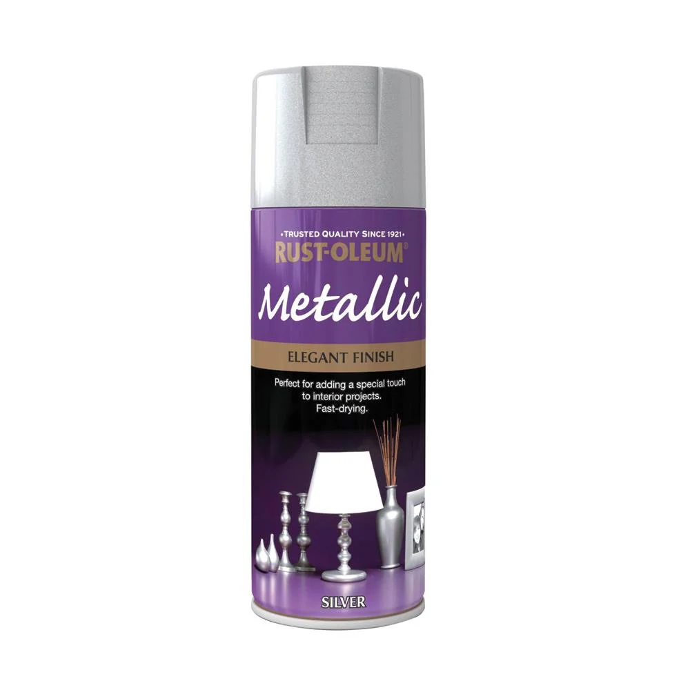 Rustoleum Elegant Metallic Silver Spray Paint 400ml.