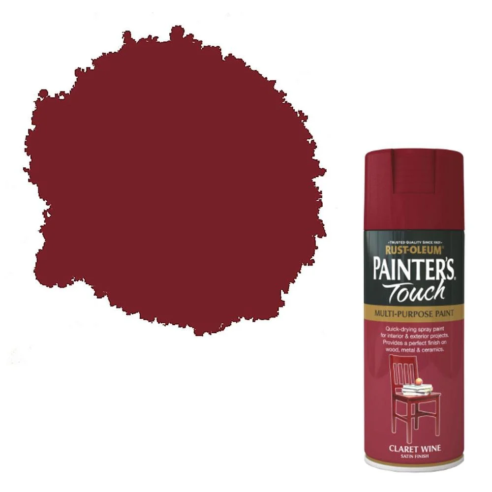 Rustoleum Painters Touch Multi-Purpose Spray Paint 400ml - Claret Wine Satin