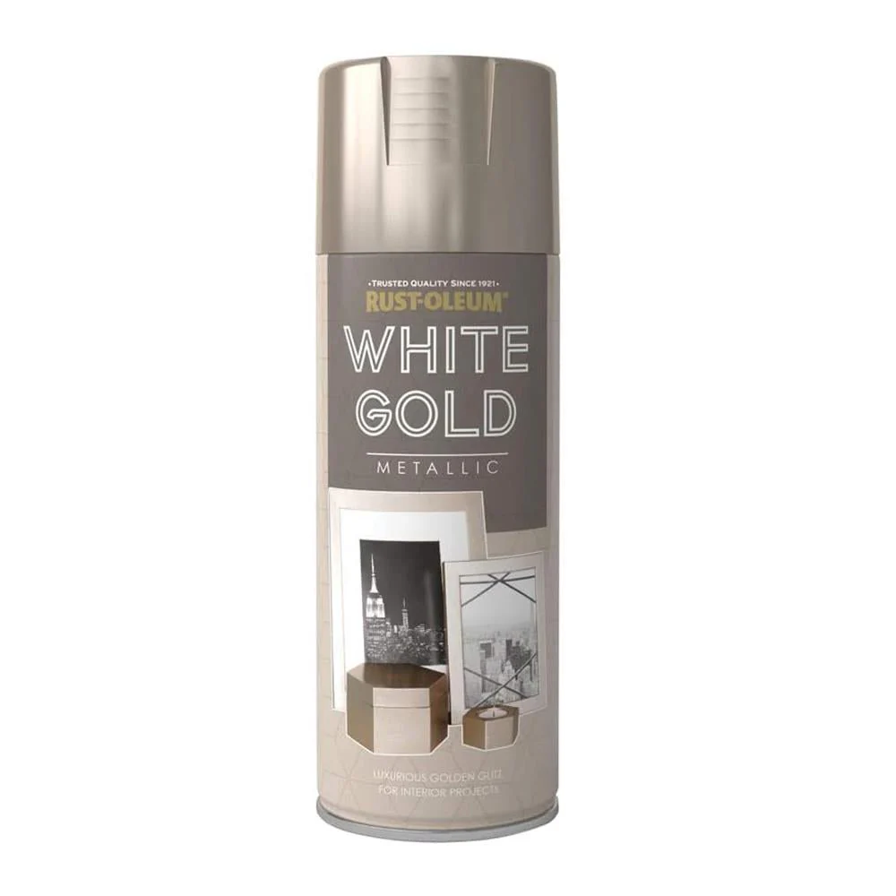 Rustoleum White Gold Metallic Spray Paint 400ml