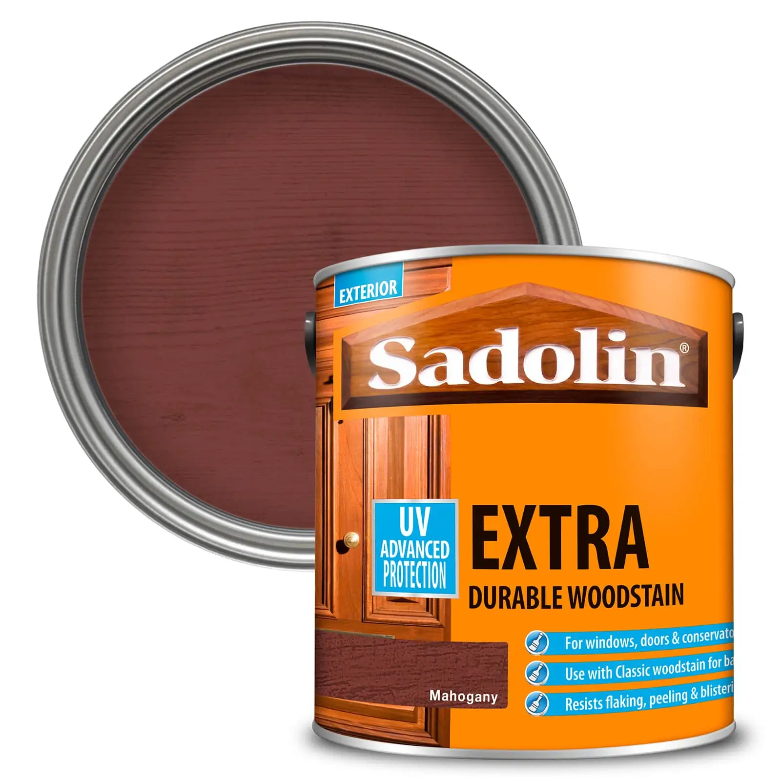Sadolin Extra Durable Woodstain Mahogany 2.5 Litre