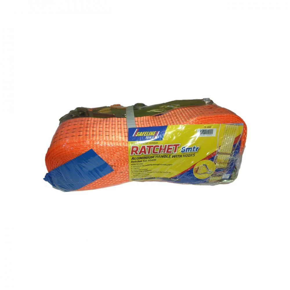 Safeline 5 Tonne Ratchet Strap - 8m