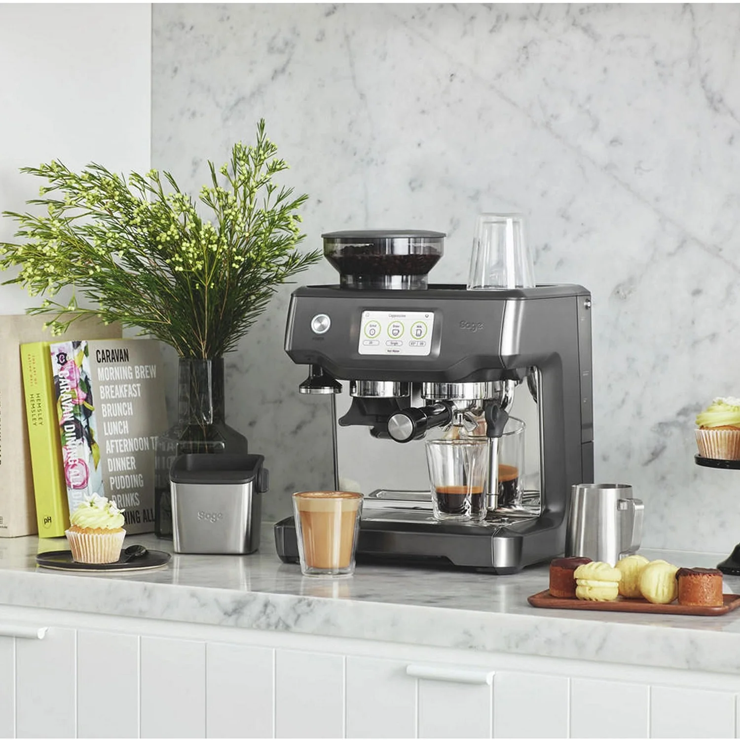 SAGE the Barista Touch Impress SES881 Bean to Cup Coffee Machine - Black Stainless Steel - Image 3