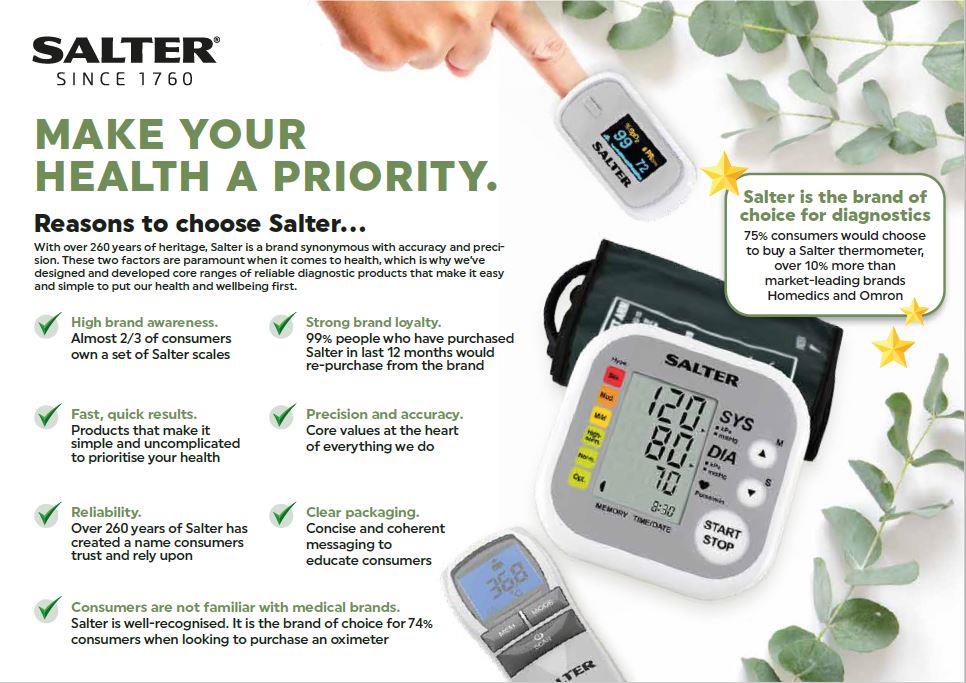 Salter BPA-9201-GB Automatic Arm Blood Pressure Monitor - Image 2