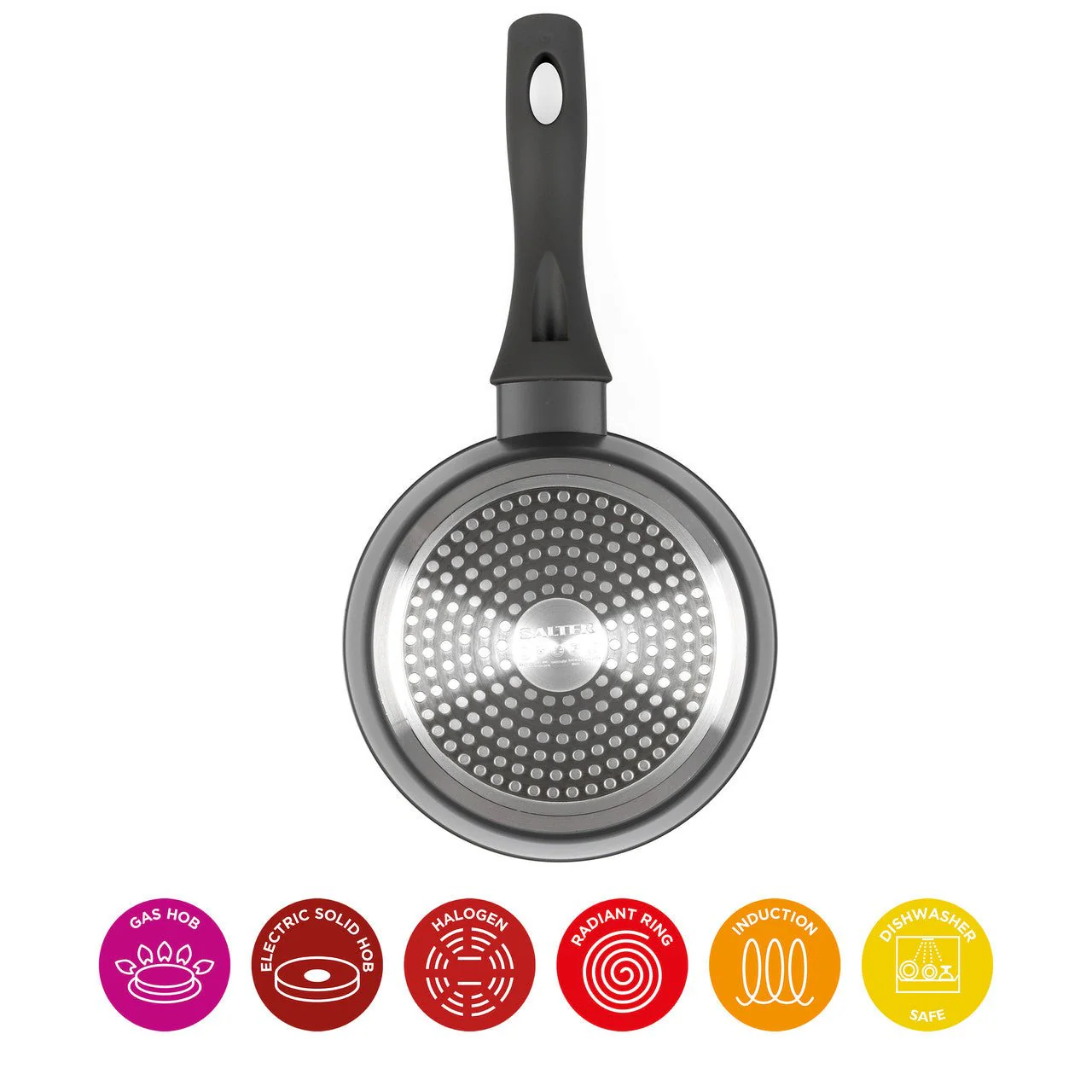 Salter Cosmos Collection 18cm Non-Stick Saucepan - Image 3