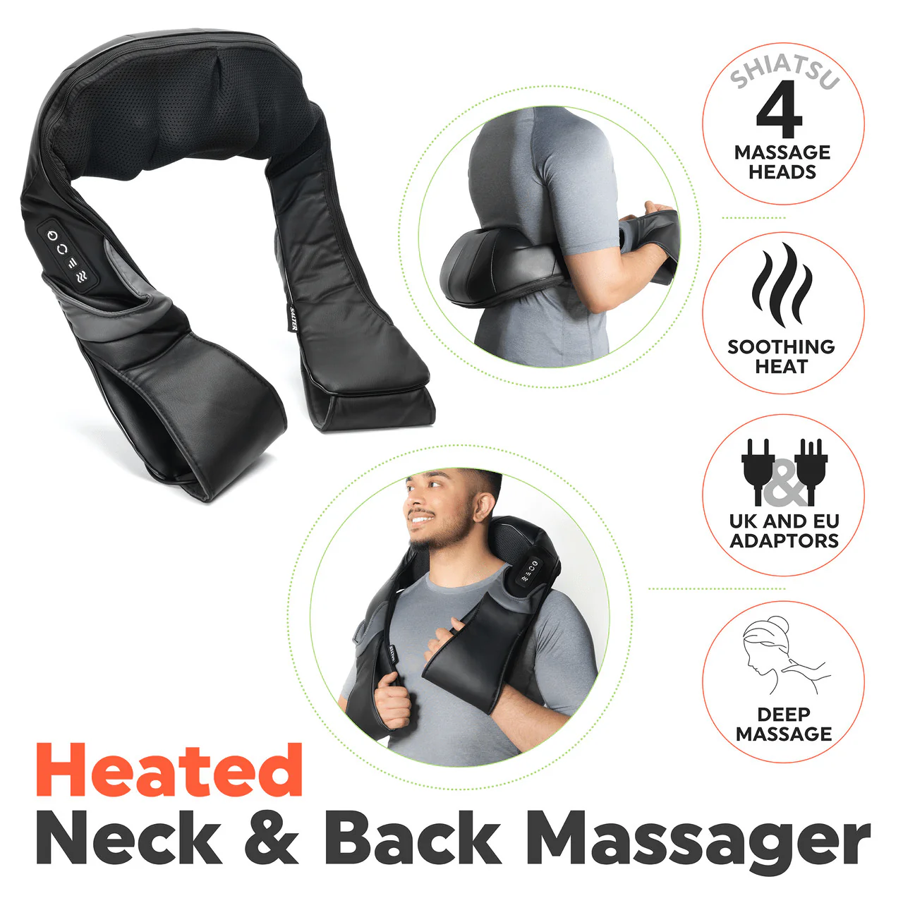 Salter Heated Neck & Back Massager - Image 2