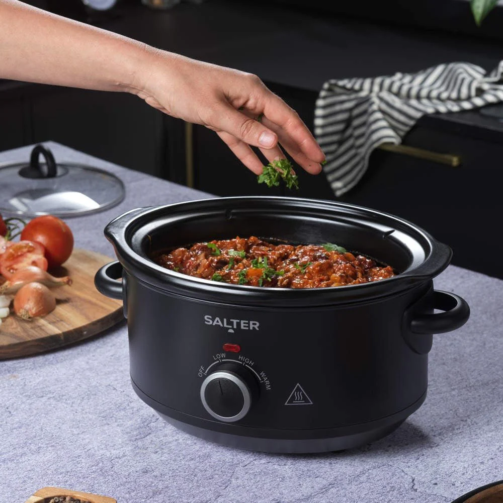 Salter Kuro 3.5L Slow Cooker - Black - Image 3