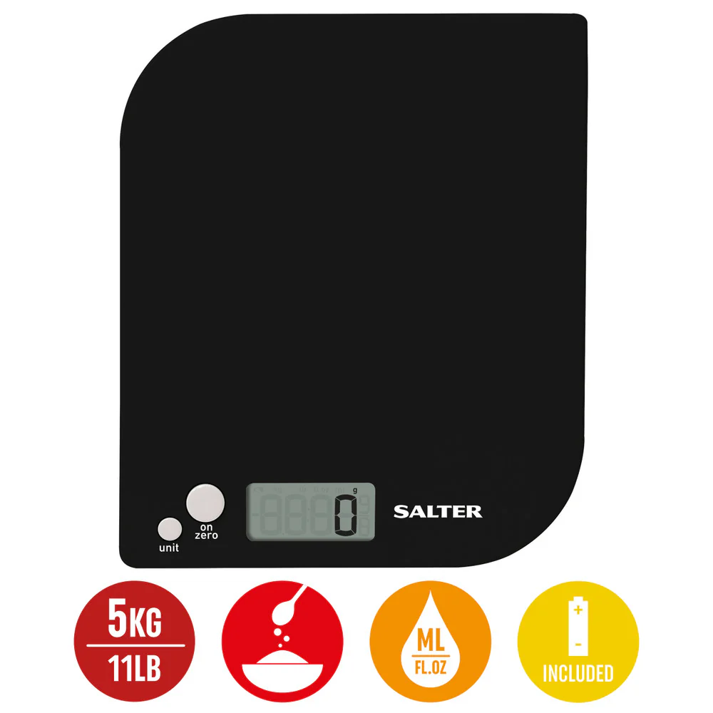 Salter Leaf Digital Kitchen Scale - Black - Image 3