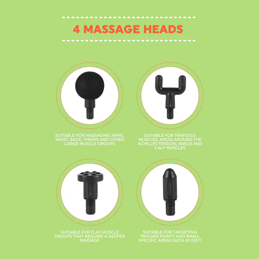 Salter Mini Electric Massage Gun - White - Image 10