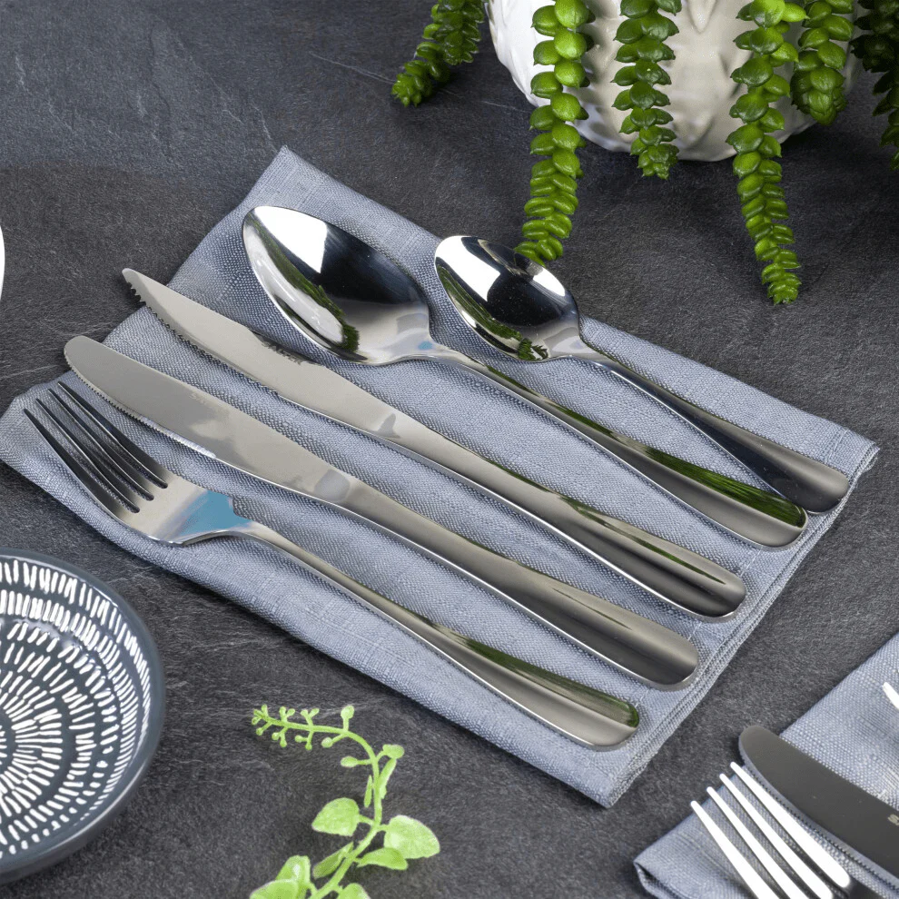 Salter Newbury 20pc Cutlery Set Stainless Steel - Image 2