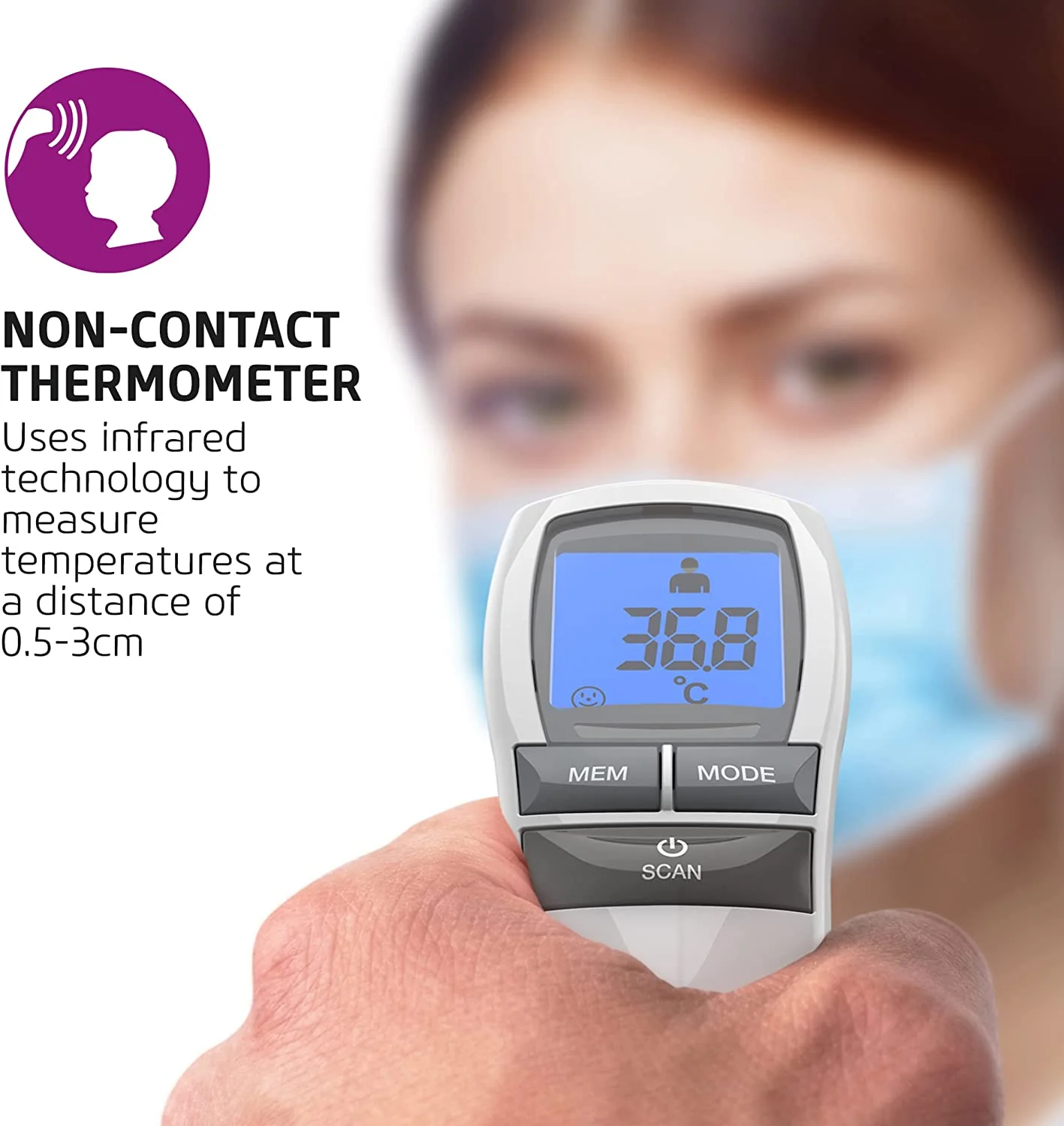 Salter No Touch Infrared Thermometer - Image 3