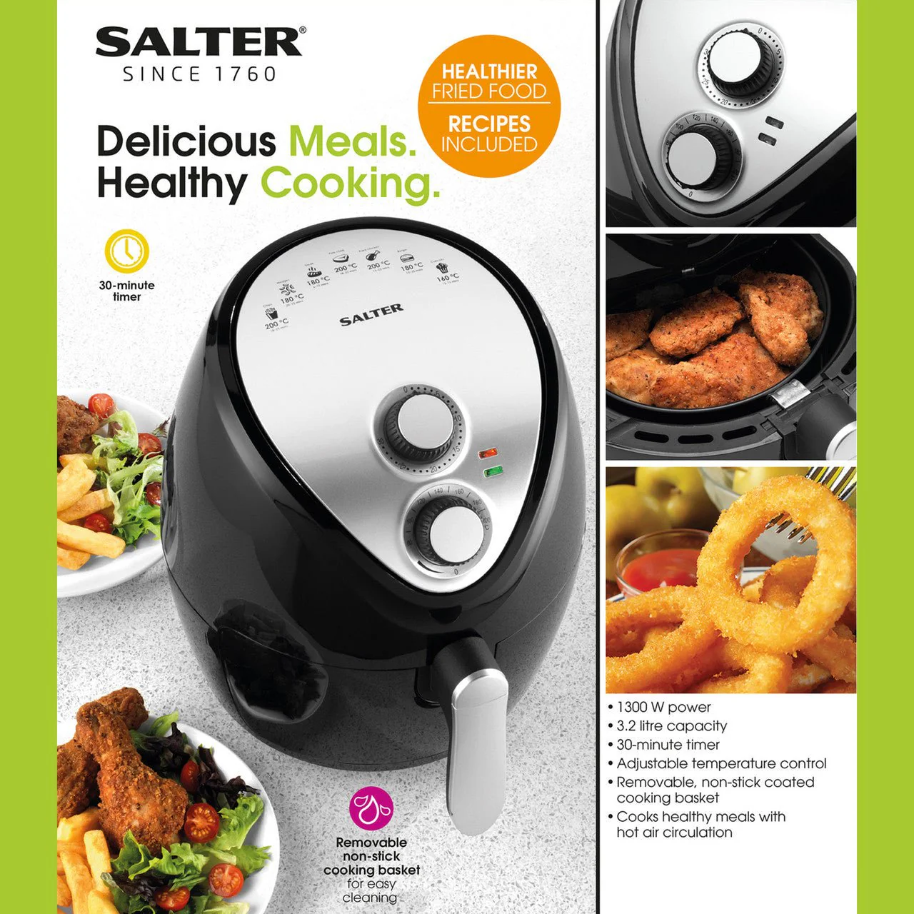 Salter Personal Hot Air Fryer - 3.2L - Image 3