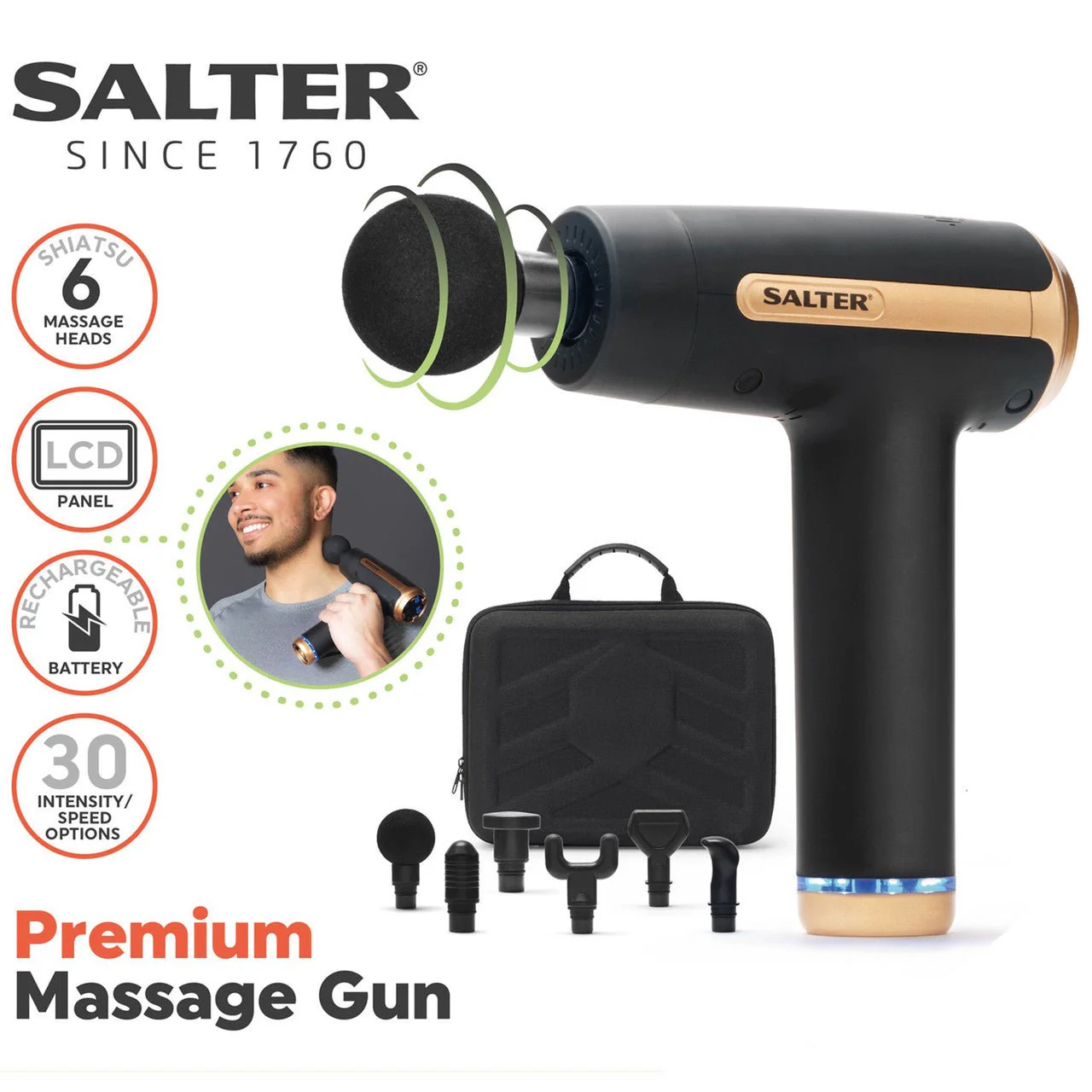 Salter Premium Muscle Massage Gun - Image 2