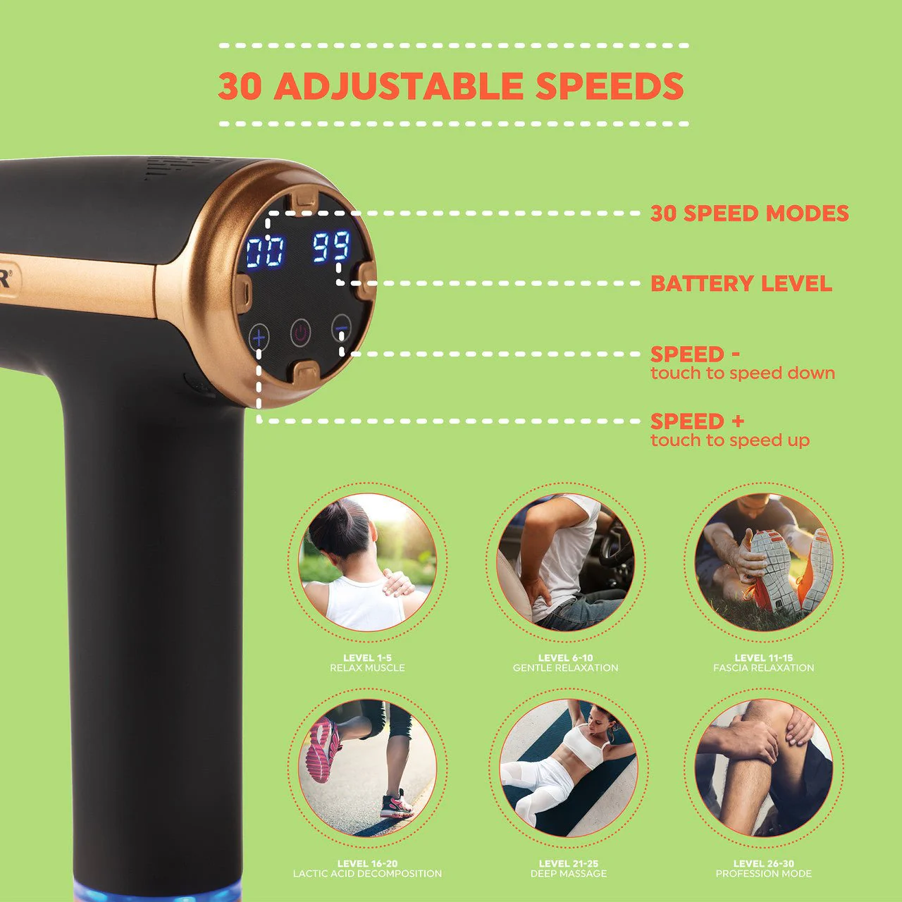 Salter Premium Muscle Massage Gun - Image 3
