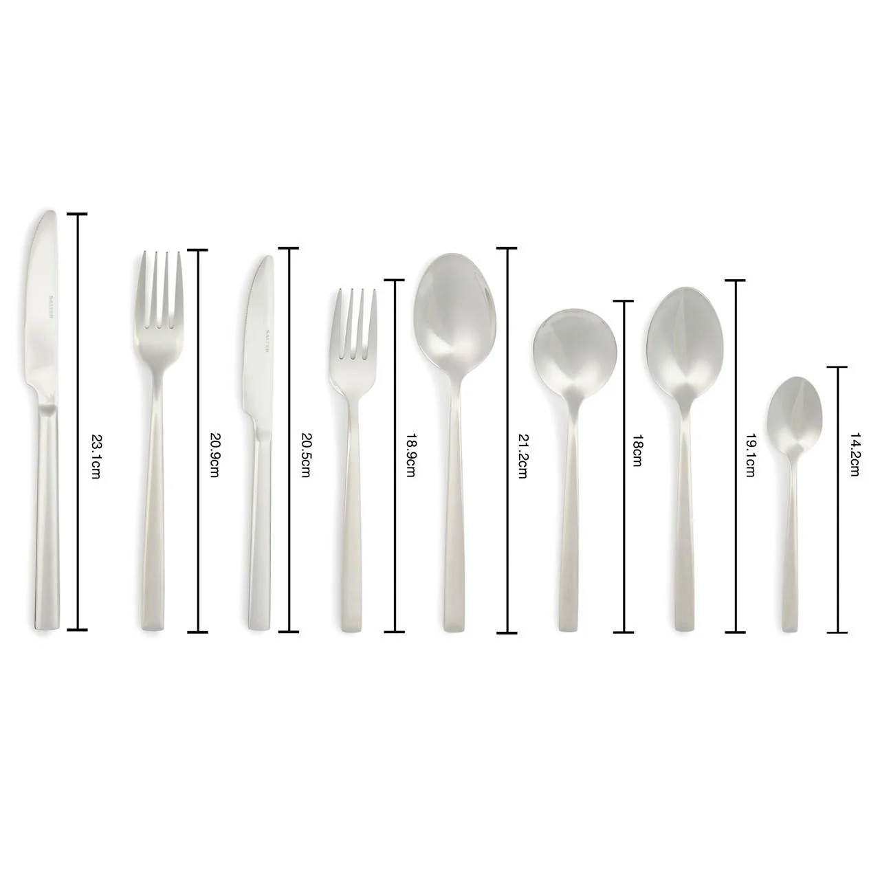 Salter Winslow Deluxe 44 Piece Cutlery Set Stainless Steel - Image 3