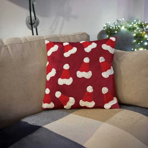 Santa Hat Cushion 45 x 45cm