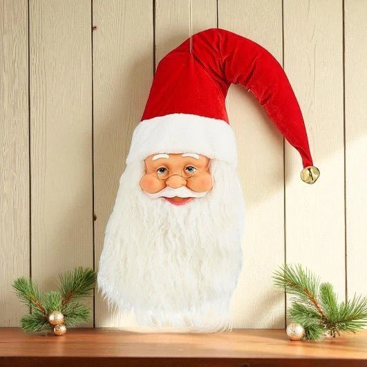 Santa Head Hanging Red 24 x 12 x 95cm