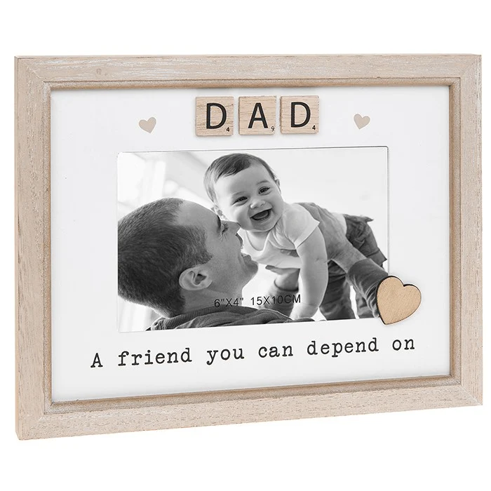 Scrabble Sentiments 4x6 Photo Frame Dad
