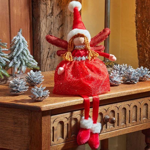 Seated Fairy Magic - Ruby 48cm