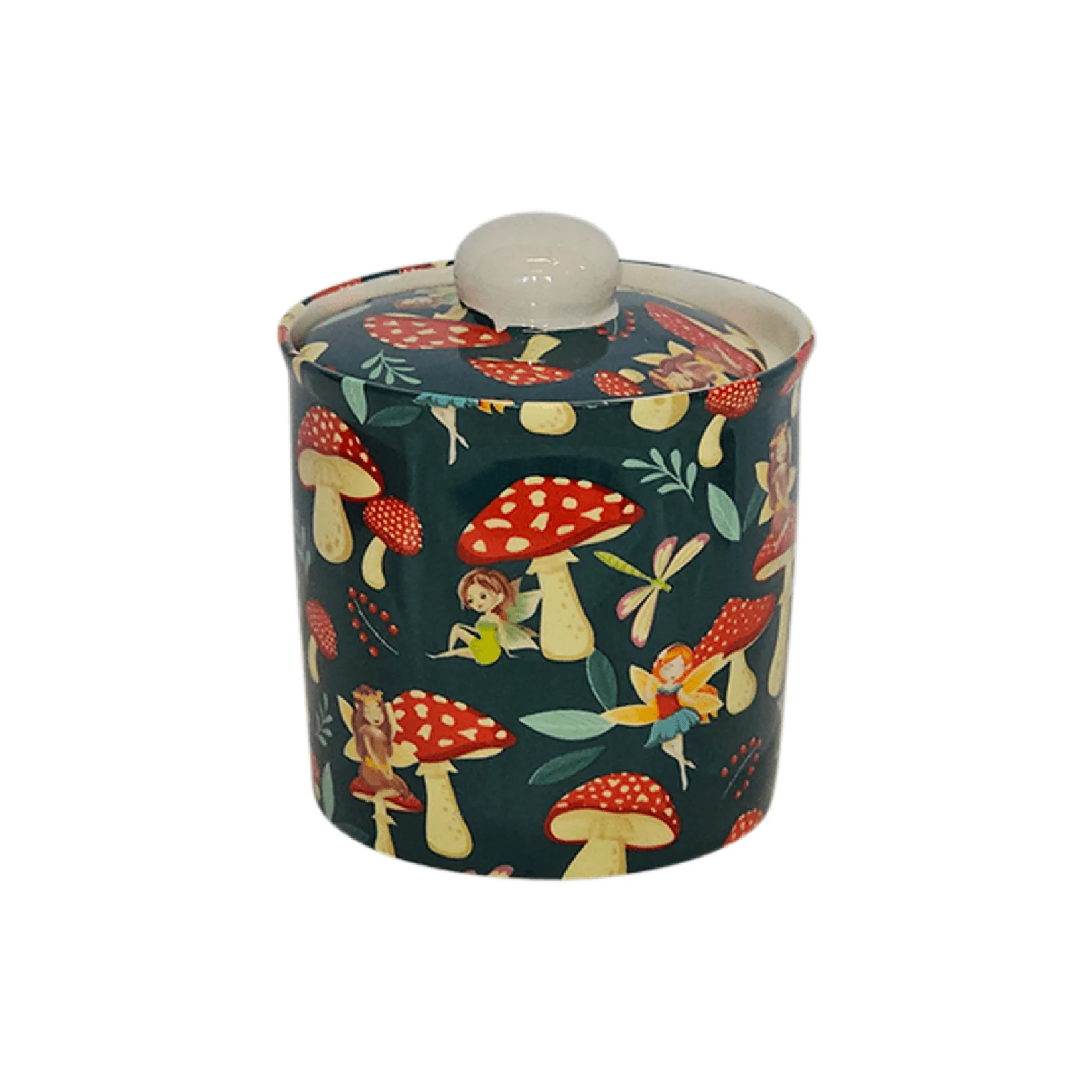 Shannonbridge Pottery Enchanted Forest Covered Sugar Bowl