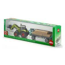 Siku 1:50 Claas With Loader & Bale Trailer