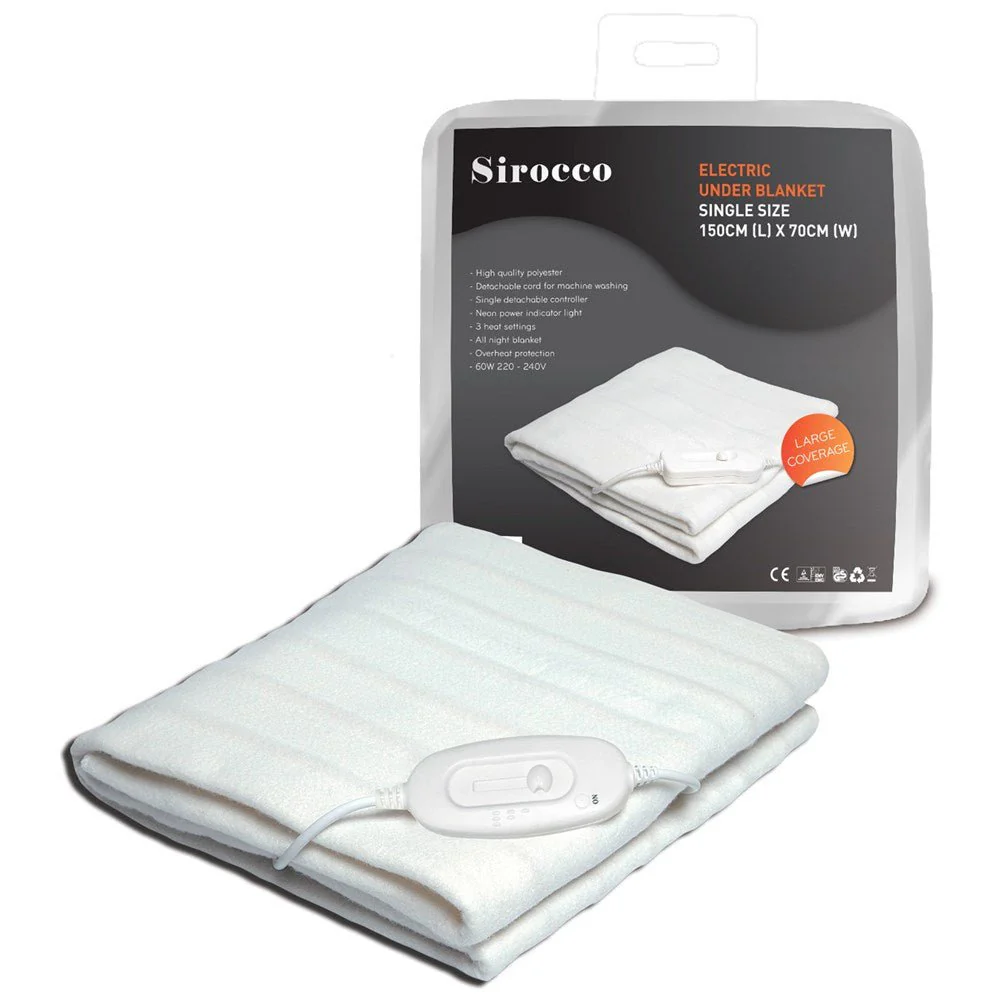 Sirocco Electric Under Blanket -Single