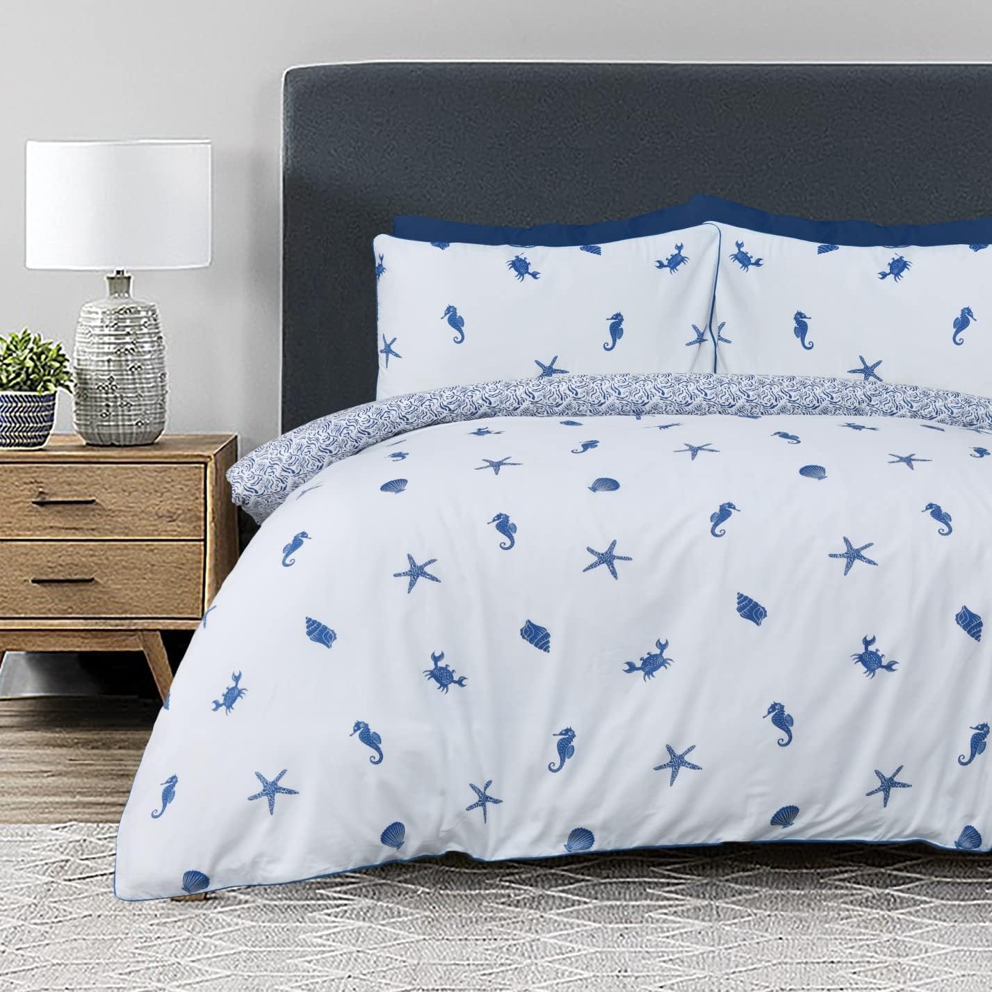 Sleepdown Sea Shore Duvet Set Single