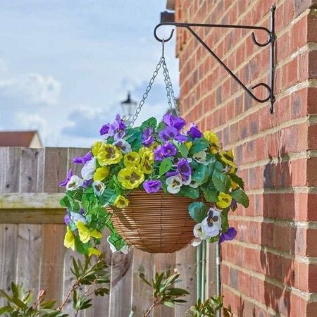 Smart Garden Faux Pansy Hanging Basket
