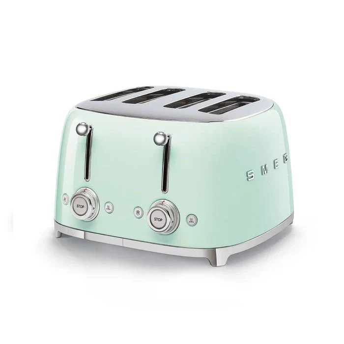 Smeg 50's Retro Style 4 Slice Pastel Green Toaster
