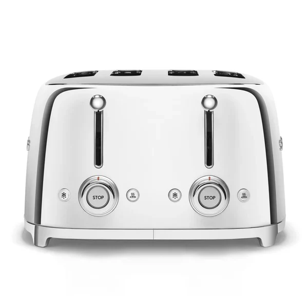 Smeg 50's Retro Style 4 Slice Polished Stainless Steel Toaster - Image 2