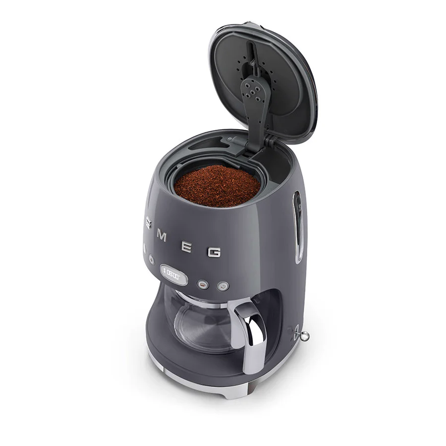 Smeg DCF02GRUK Drip Coffee Machine in Grey - Image 3