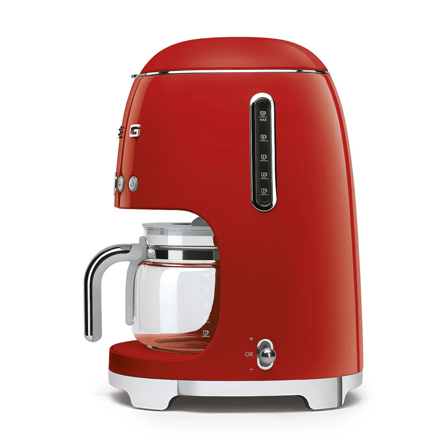 Smeg DCF02RDUK Drip Coffee Machine in Red - Image 2